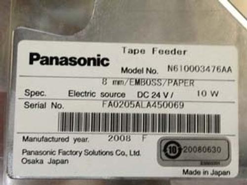 Panasonic CM402 CM602 8mm FEEDER N610003476AA